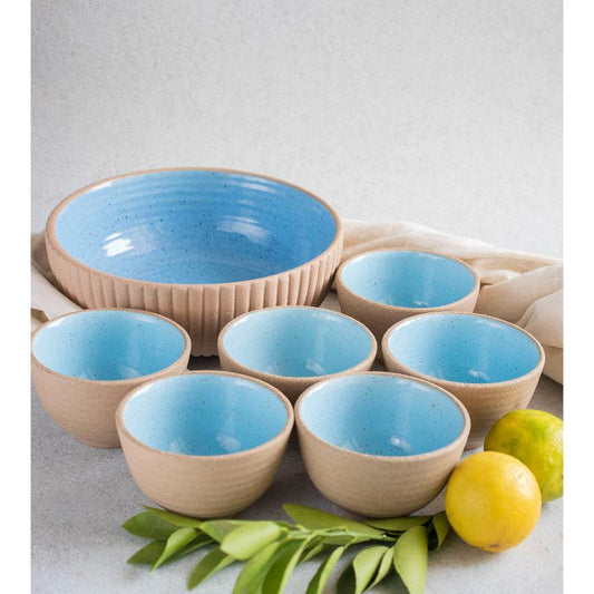 Blue Dessert Bowls Set