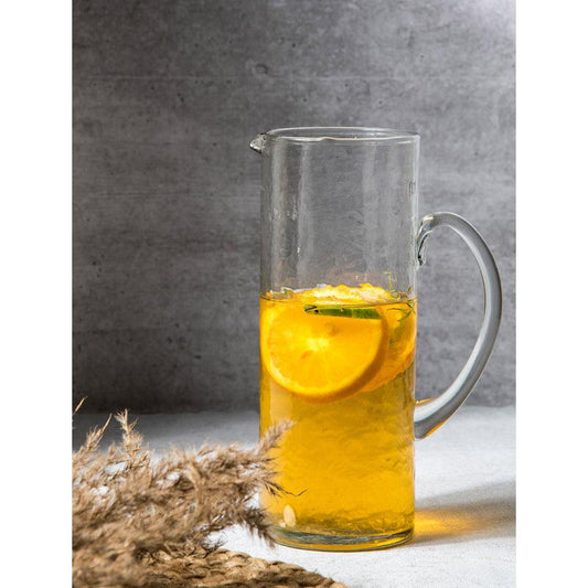 Hammered Glass Pitcher