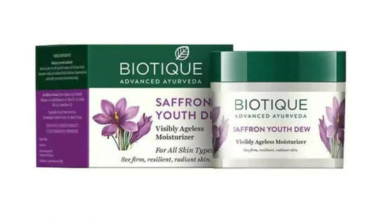 Biotique Saffron Youth Dew Ageless Moisturizer - 100 gms