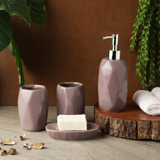 Lilac Bath Accessory Set