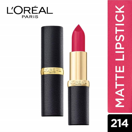 L'Oreal Paris Color Riche Moist Matte Lipstick - 214 Raspberry Syrup