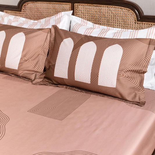 Spanish Pink Golconda Memories Bedding Set | King Size