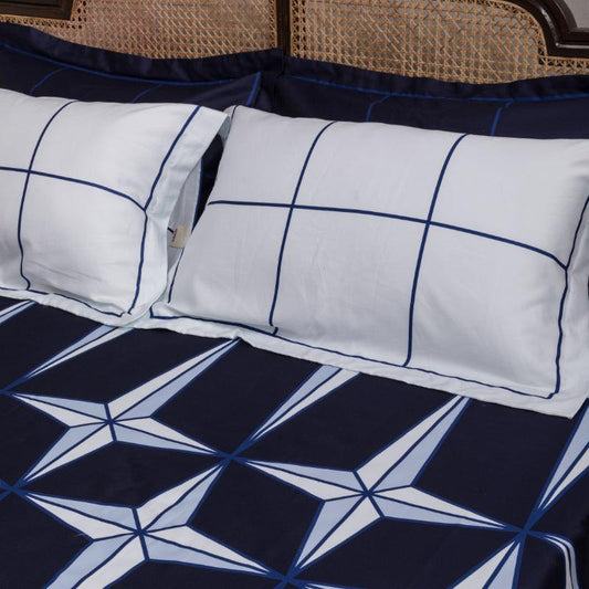 Deep Blue Holy Azulejos Bedding Set | King Size