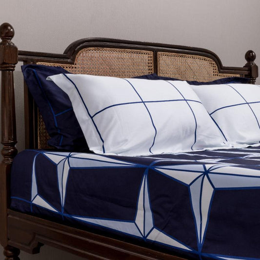 Deep Blue Holy Azulejos Bedding Set | King Size