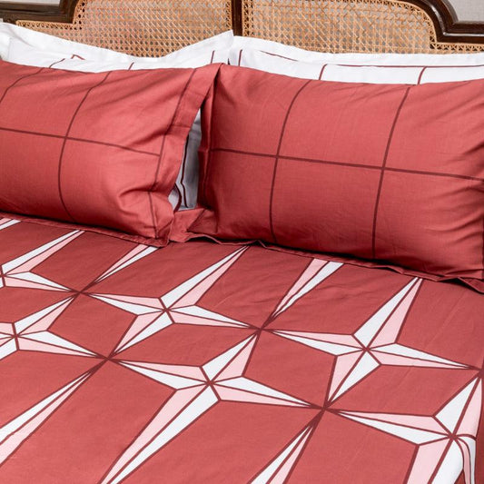 Burnt Rust Holy Azulejos Bedding Set | King Size