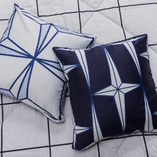 Deep Blue Holy Azulejos Cushion Covers | Set of 2