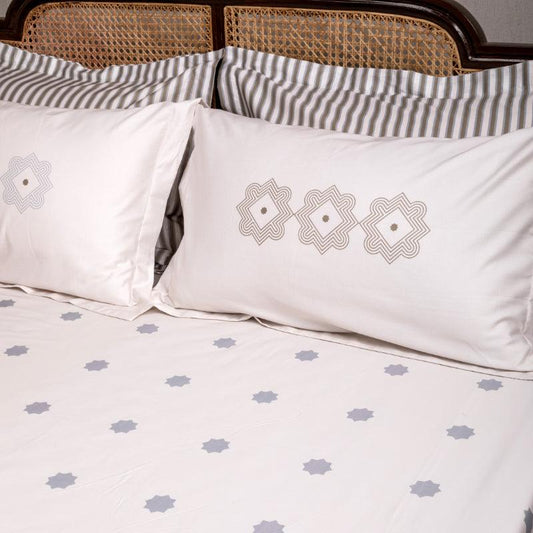 Ether Blue Iktara Bedding Set | King Size