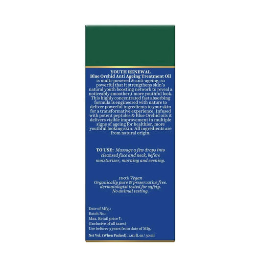 Biotique Youth Renewal Blue Orchid Anti-Ageing Treatment Oil - 30 ml