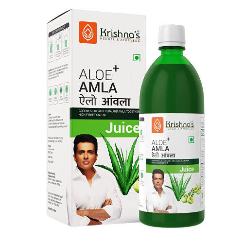 Krishna's Herbal & Ayurveda Aloe+ Amla Juice - 500 ml