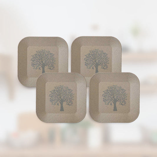 Patio Plate Beige Tree of Life | Set of 4