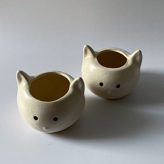 Twin Cats Planters | Set of 2