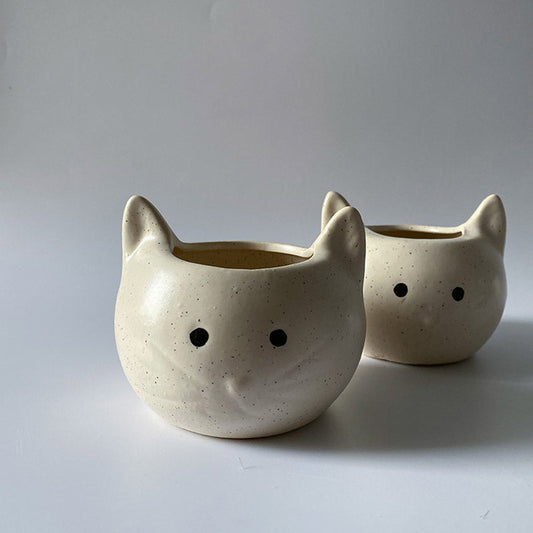 Twin Cats Planters | Set of 2