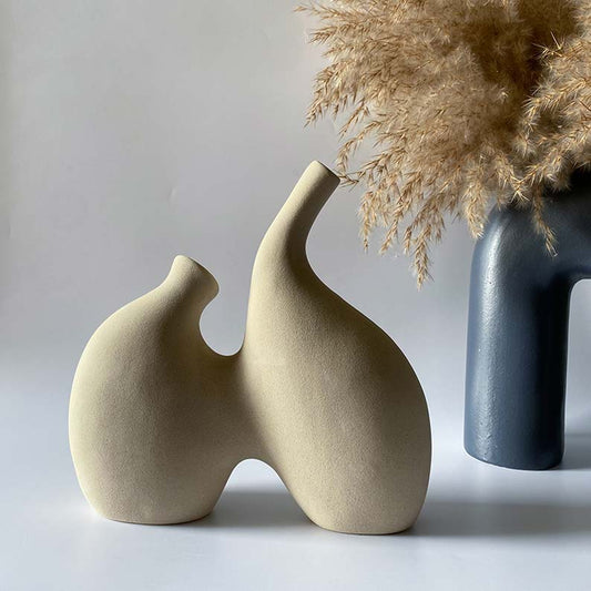 Komaki Earthy Handcrafted Ceramic Vase