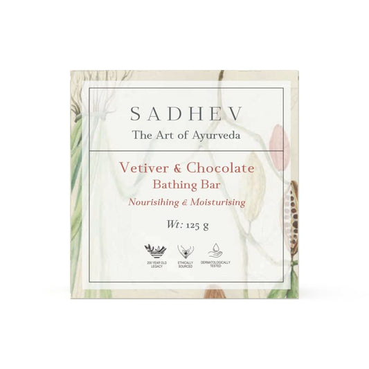 Sadhev Vetiver & Chocolate Bathing Bar - 125 gms