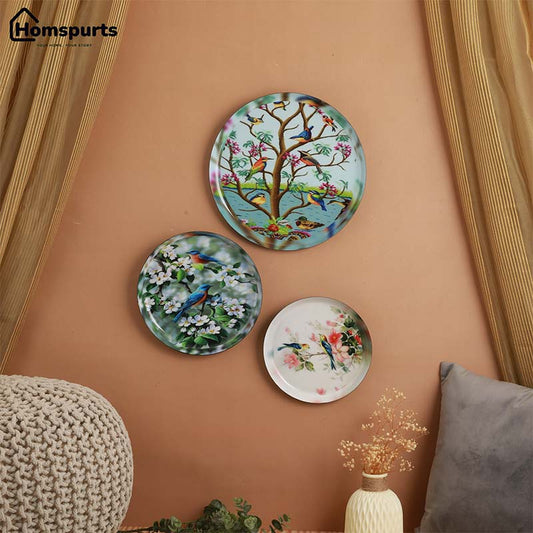 Miracle Garden Wall Plates | Set of 3 | 12, 10, 8 inches