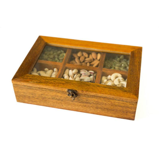 Handcrafted Wooden Dry Fruit Box