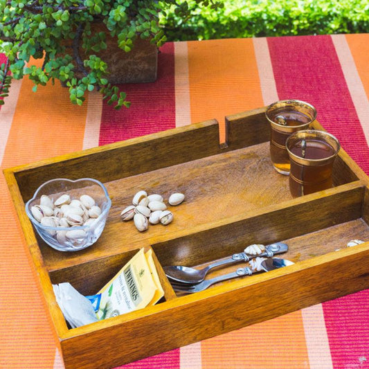 Mini Bar Tray in Mango Wood