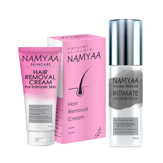 Namyaa Hair Removal Cream with Intimate Wash Combo