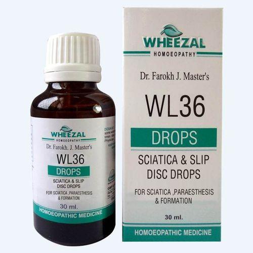 Wheezal Homeopathy WL-36 Sciatica & Slip Disc Drops