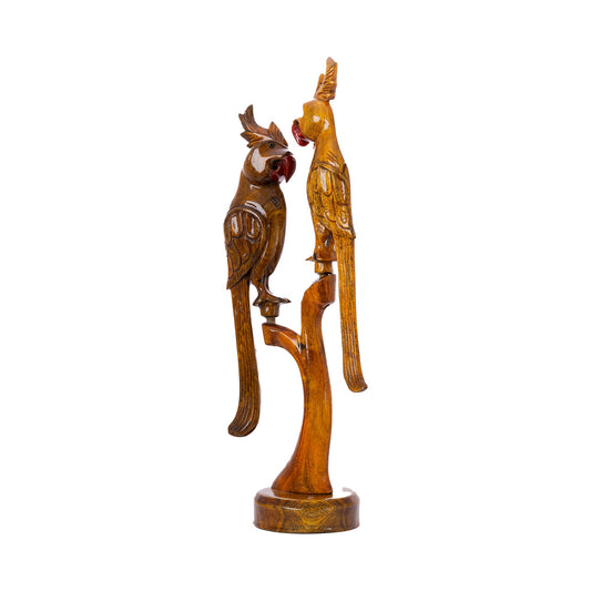 Made for Each Other Wooden Showpiece