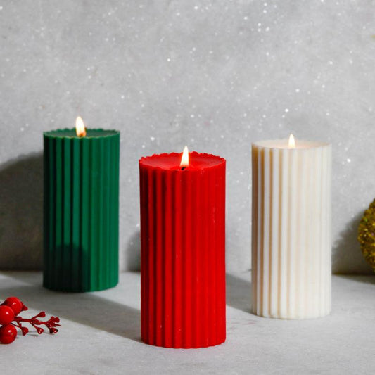 Belief Pillar Candles | Set of 3