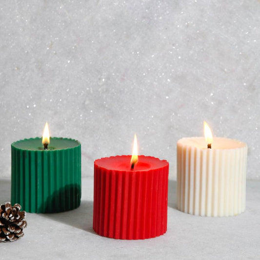 Faith Pillar Candles | Set of 3