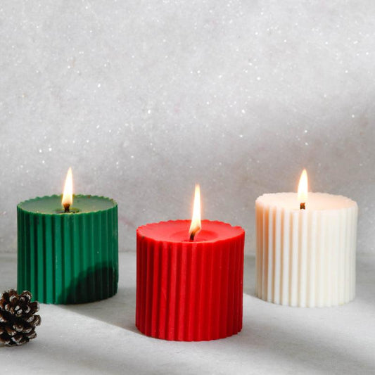 Faith Pillar Candles | Set of 3