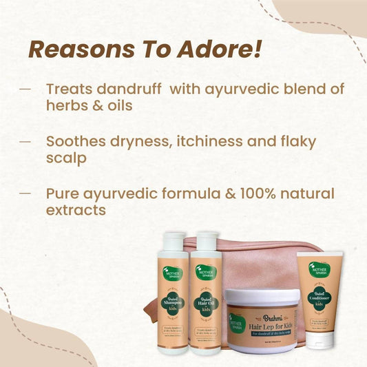 Mother Sparsh Brahmi Anti-Dandruff Kit For Kids - Combo Pack