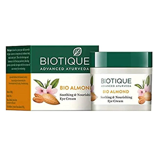 Biotique Bio Almond Soothing And Nourishing Eye Cream - 15 gms
