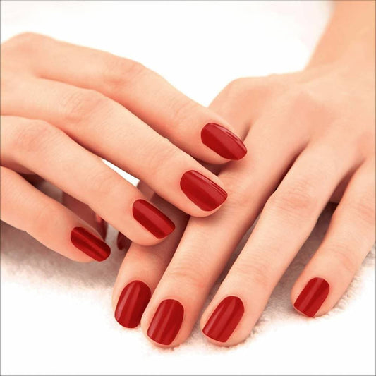 Lakme 9 To 5 Primer + Gloss Nail Colour  Cherry Red - 6 ml