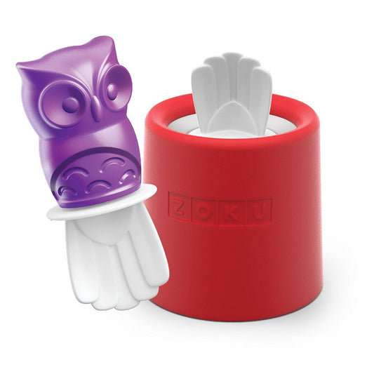 Owl Red Mold Base Purple Ice Pop Maker