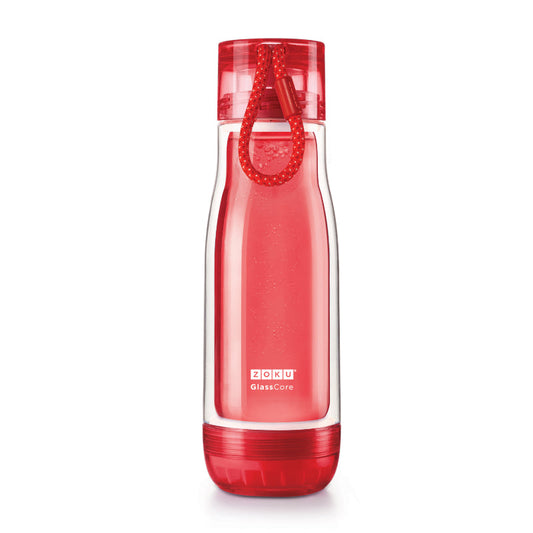 Double Wall Suspended Glass Core Water Bottle | Multiple Colors