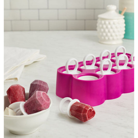 Ring Purple Gems Ice Pop Maker with 8 Popsicle Molds