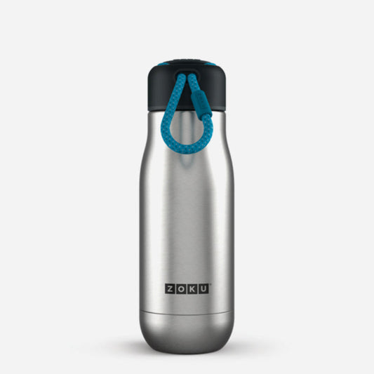 Silver Stainless Steel Vaaccum Insulated Water Bottle | 350ml