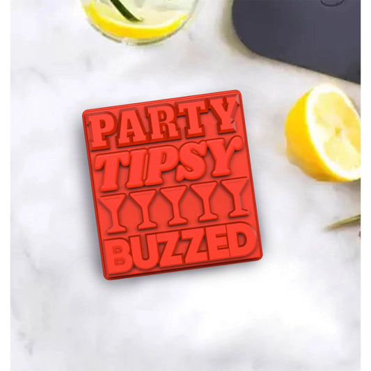 Party Silicone Red Ice Mold Tray | Set of 4