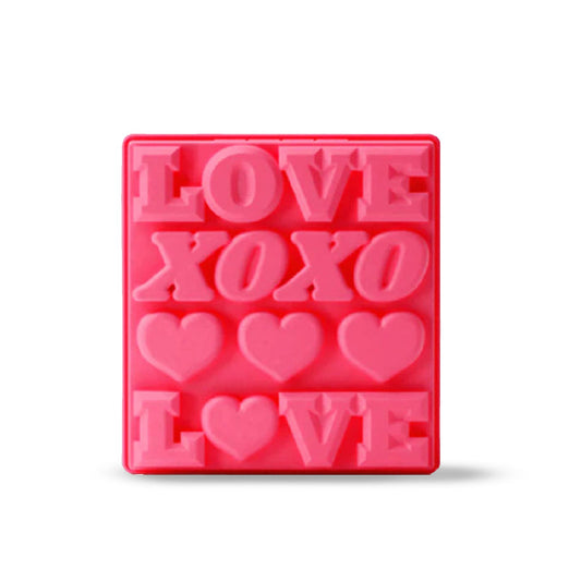 Love Pink Silicone Ice Mold Tray  | Set of 4