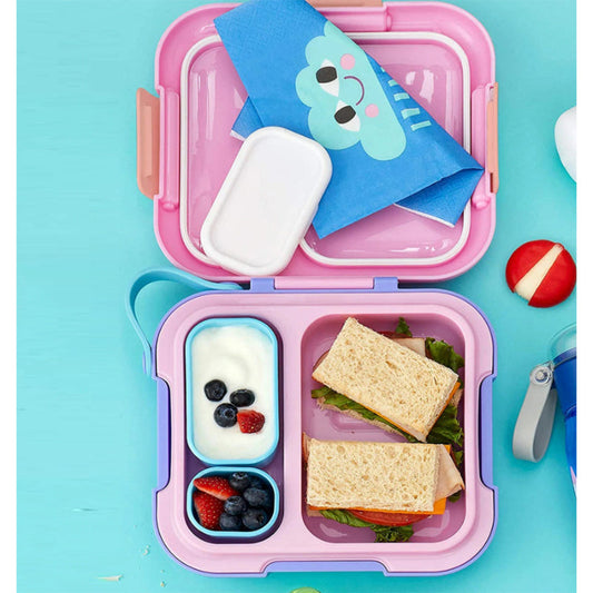 Neat Bento Jr. Kids Lunch Box with Attached Tray and 2 Containers | Multiple Colors