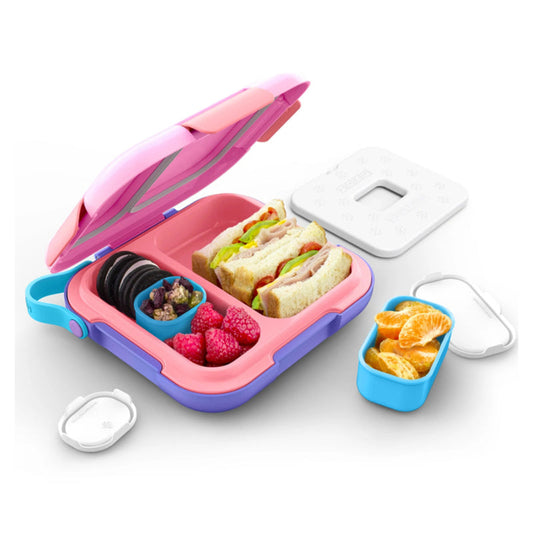 Neat Bento Jr. Kids Lunch Box with Attached Tray and 2 Containers | Multiple Colors