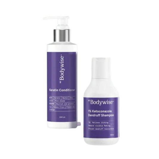 BeBodywise 1% Ketoconazole Dandruff Shampoo and Keratin Conditioner