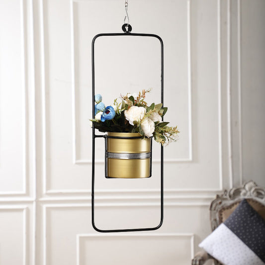 Metal Gold Hanging Planter