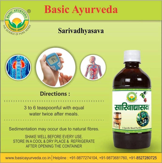 Basic Ayurveda Sarivadhyasava - 450 ml