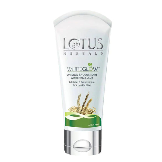 Lotus Herbals White Glow Oatmeal & Yogurt Brightening Face Scrub – 100g