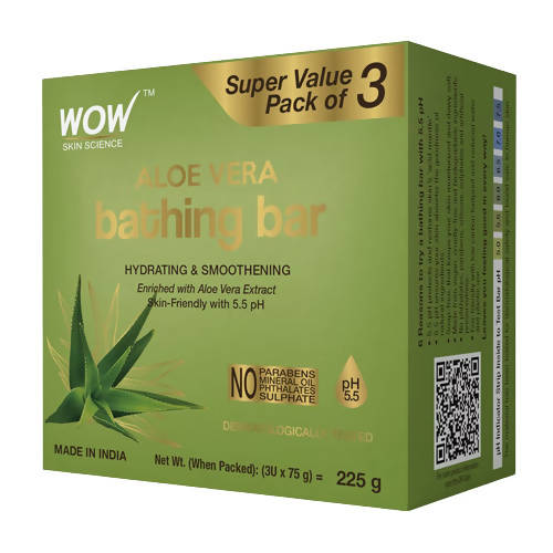 Wow Skin Science Aloe Vera Bathing Bar