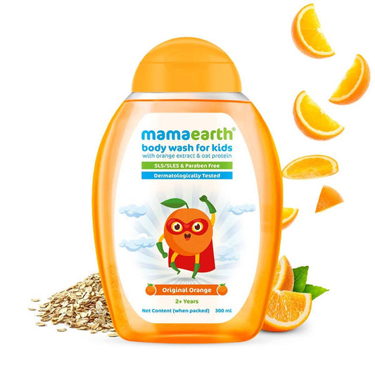 Mamaearth Original Orange Body Wash For Oat Protein - 300 ml