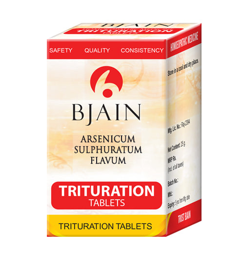 Bjain Homeopathy Arsenicum Sulphuratum Flavum Trituration Tablets