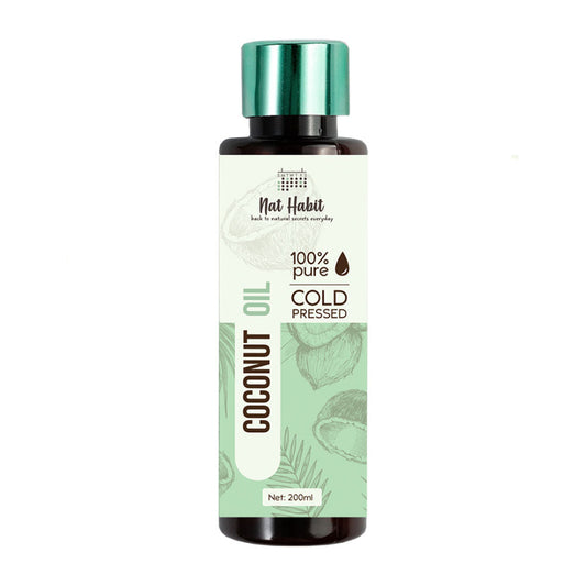 Nat Habit Pure Cold Pressed Coconut Oil - 200 ml