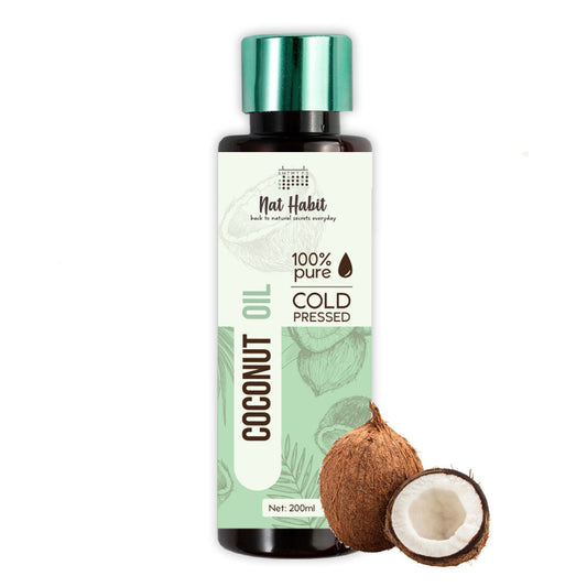Nat Habit Pure Cold Pressed Coconut Oil - 200 ml