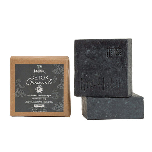 Nat Habit Cold Processed Detox Charcoal Soap