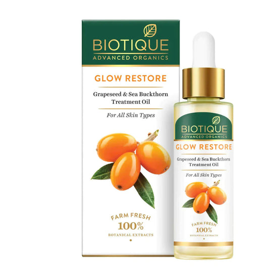 Biotique Glow Restore Grapeseed & Sea Buckthorn Treatment Oil - 30 ml