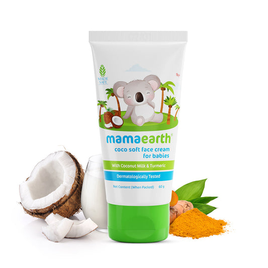 Mamaearth Coco Soft Face Cream With Turmeric For Babies - 60 gms